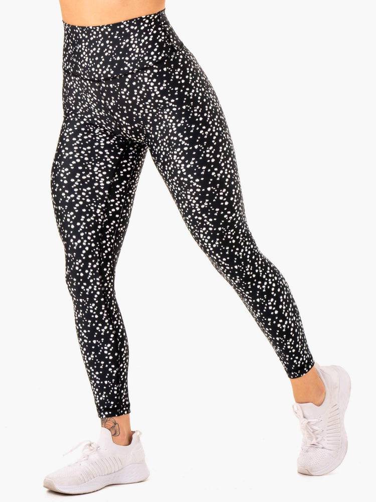 Legginsy Damskie Ryderwear Women Leggings Reform High Waisted Czarne | PL2248GL