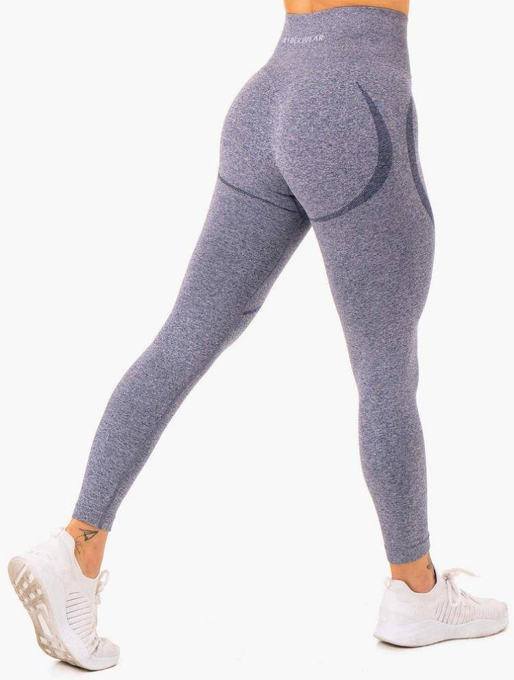 Legginsy Damskie Ryderwear Women Leggings Sculpt Seamless Granatowe | PL2259MA