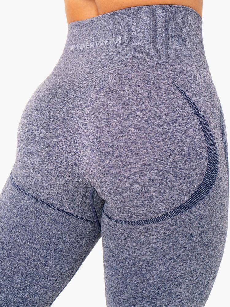 Legginsy Damskie Ryderwear Women Leggings Sculpt Seamless Granatowe | PL2259MA