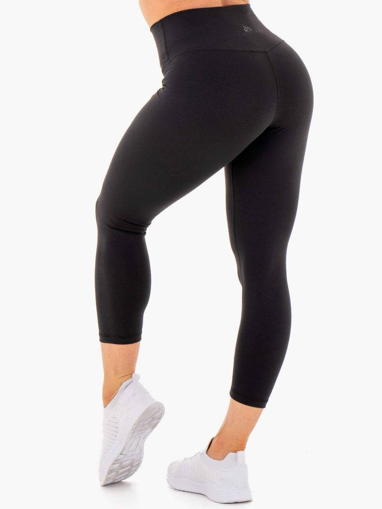 Legginsy Damskie Ryderwear Women Leggings Motion High Waisted 7/8 Czarne | PL2260QZ