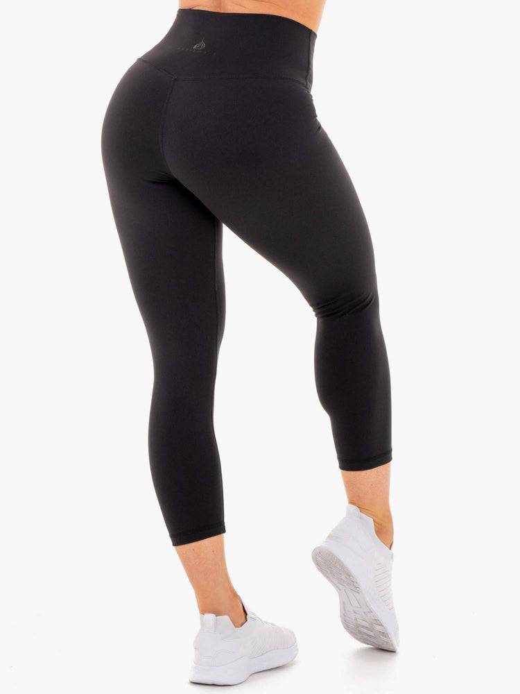 Legginsy Damskie Ryderwear Women Leggings Motion High Waisted 7/8 Czarne | PL2260QZ