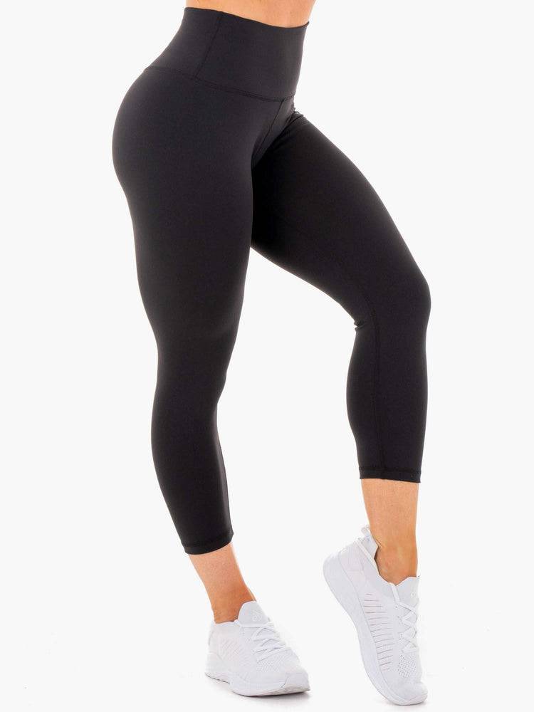 Legginsy Damskie Ryderwear Women Leggings Motion High Waisted 7/8 Czarne | PL2260QZ