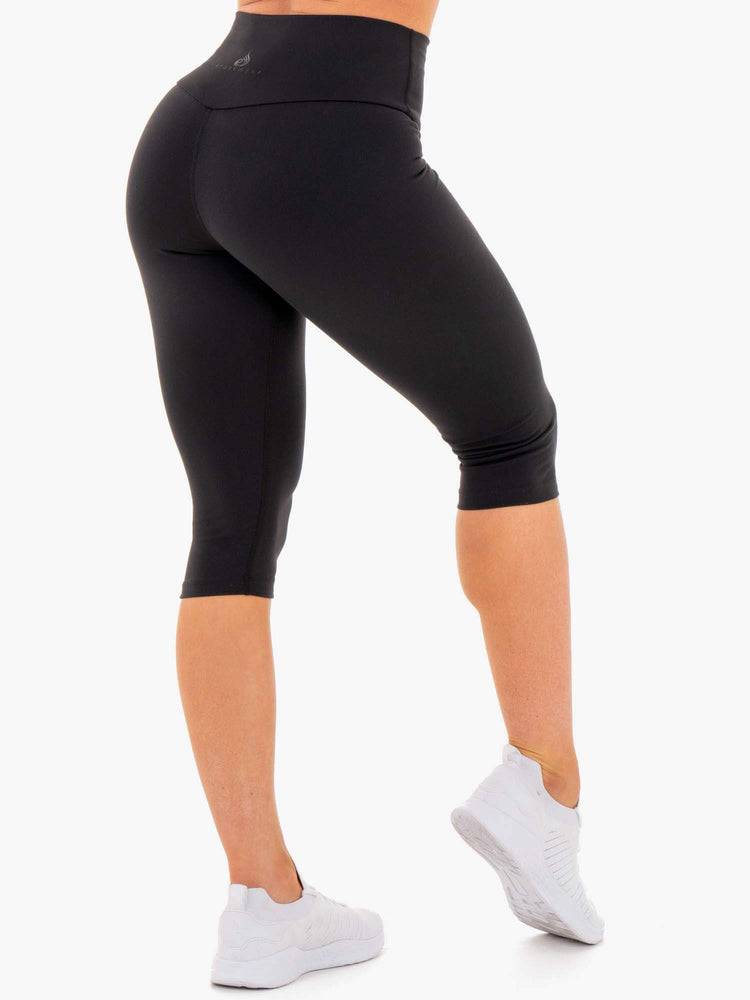 Legginsy Damskie Ryderwear Women Leggings Motion High Waisted Capri Czarne | PL2266UT