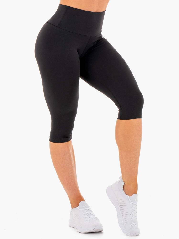 Legginsy Damskie Ryderwear Women Leggings Motion High Waisted Capri Czarne | PL2266UT