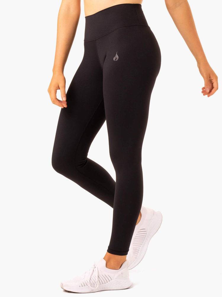 Legginsy Damskie Ryderwear Women Leggings Movement High Waisted Pocket Czarne | PL2277KI