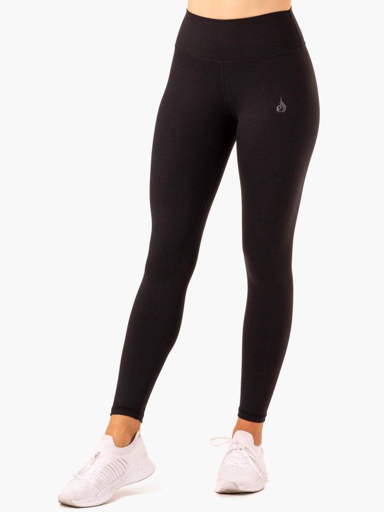 Legginsy Damskie Ryderwear Women Leggings Movement High Waisted Pocket Czarne | PL2277KI