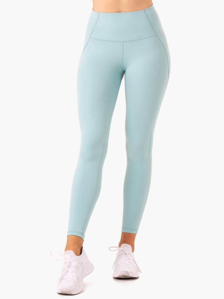 Legginsy Damskie Ryderwear Women Leggings Sola High Waisted Niebieskie | PL2280XF