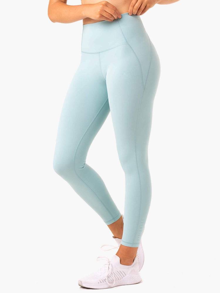 Legginsy Damskie Ryderwear Women Leggings Sola High Waisted Niebieskie | PL2280XF