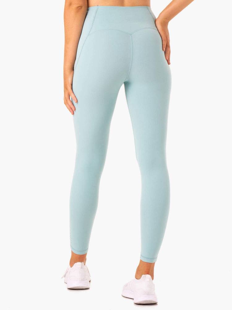 Legginsy Damskie Ryderwear Women Leggings Sola High Waisted Niebieskie | PL2280XF