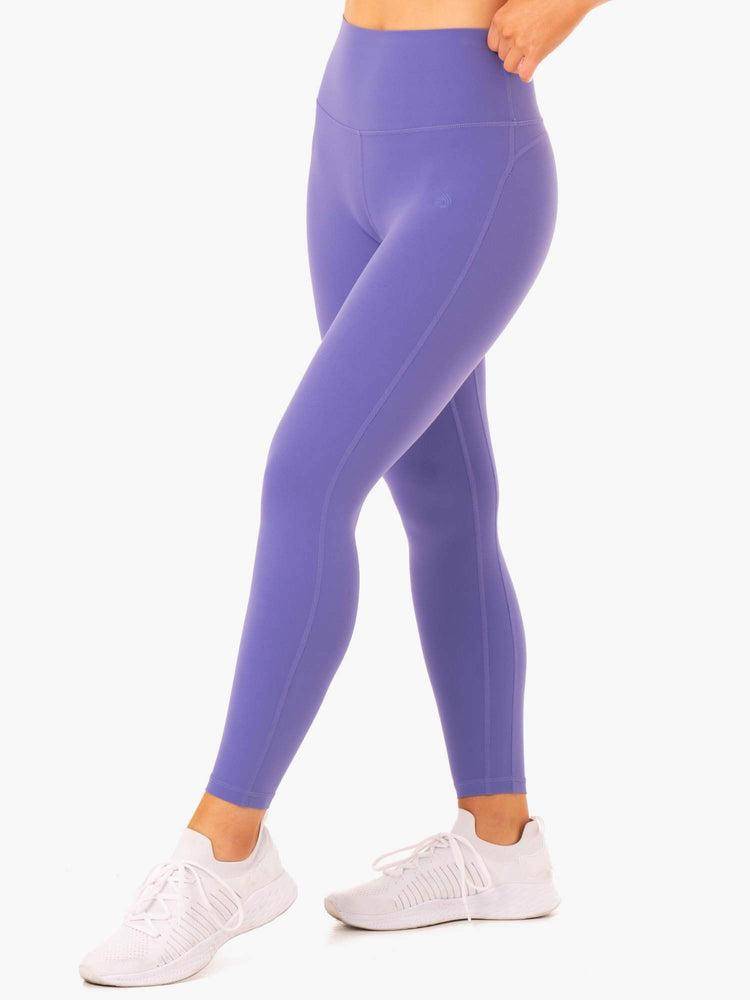 Legginsy Damskie Ryderwear Women Leggings NKD Align Fioletowe | PL2282VD