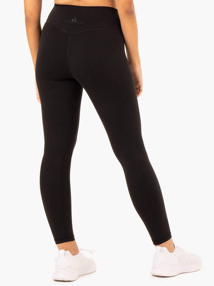 Legginsy Damskie Ryderwear Women Leggings NKD Refine High Waisted Czarne | PL2301HK