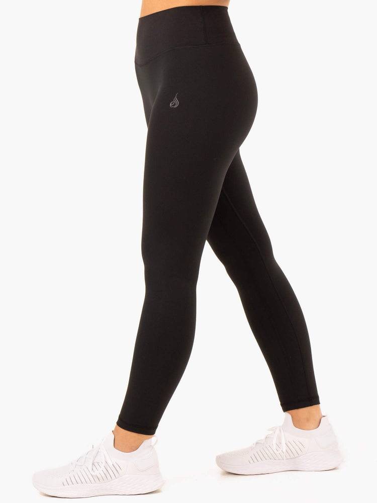 Legginsy Damskie Ryderwear Women Leggings NKD Refine High Waisted Czarne | PL2301HK