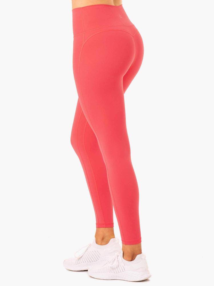 Legginsy Damskie Ryderwear Women Leggings NKD Align Czerwone | PL2307CE