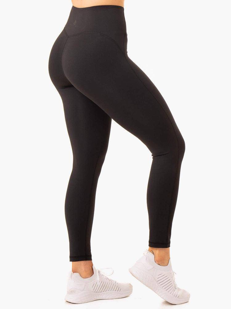 Legginsy Damskie Ryderwear Women Leggings NKD Frame High Waisted Czarne | PL2310NB