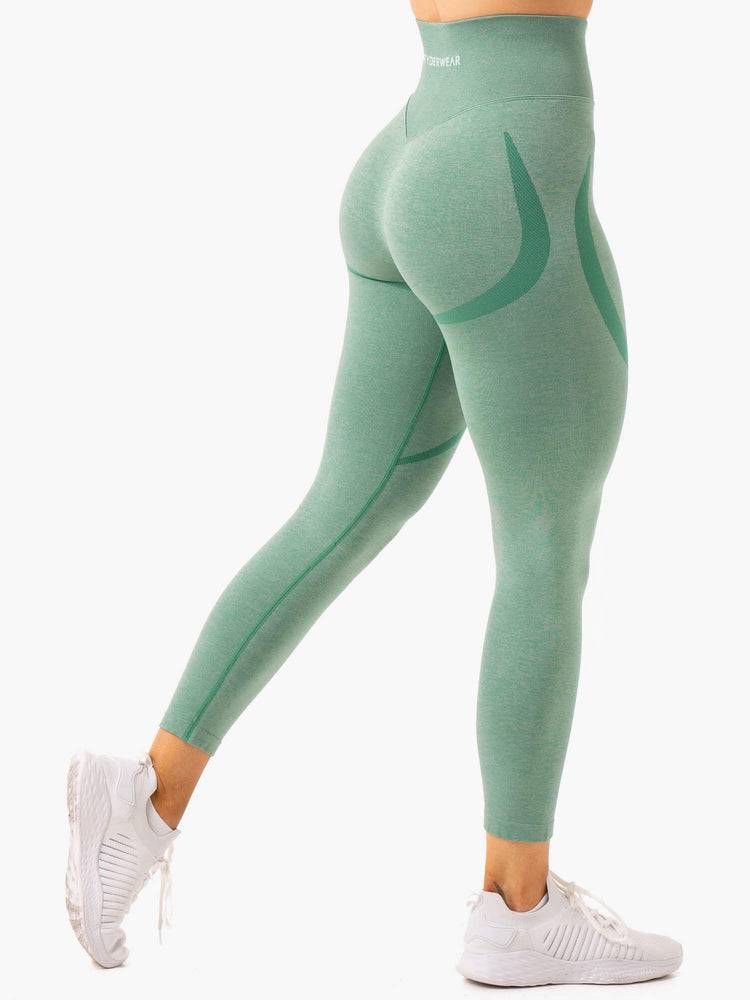 Legginsy Damskie Ryderwear Women Leggings Sculpt Seamless Zielone | PL2313DN