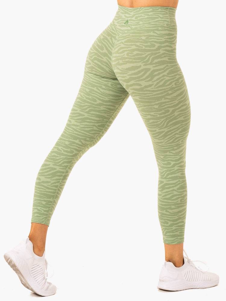 Legginsy Damskie Ryderwear Women Leggings Transform High Waisted Zielone | PL2326MA