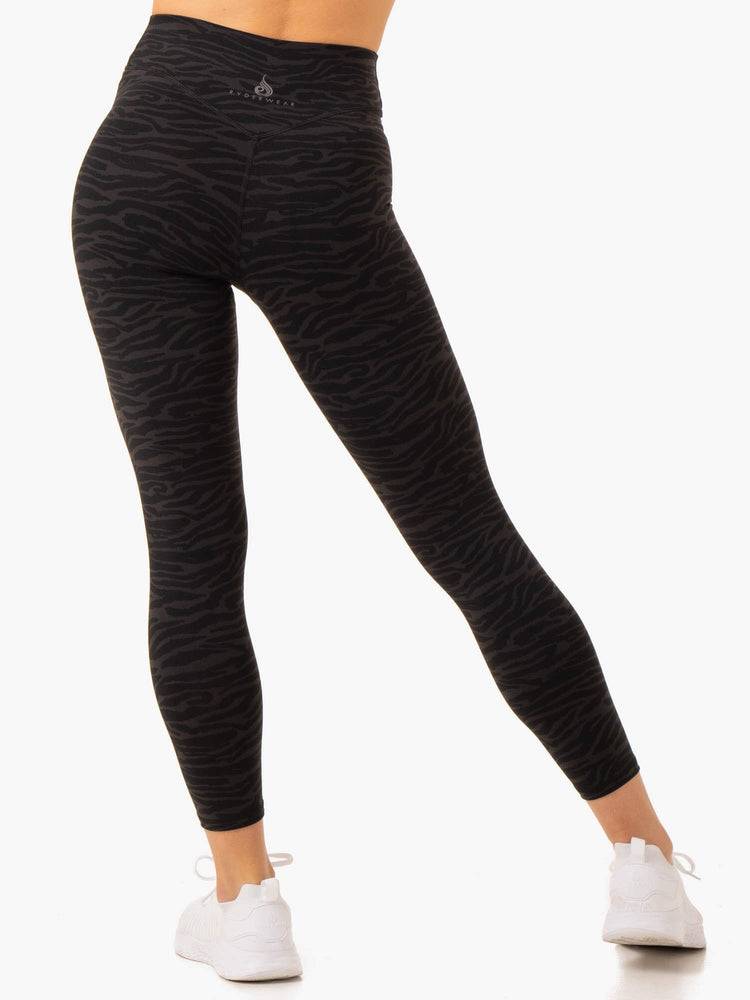 Legginsy Damskie Ryderwear Women Leggings Transform High Waisted Czarne | PL2334KI