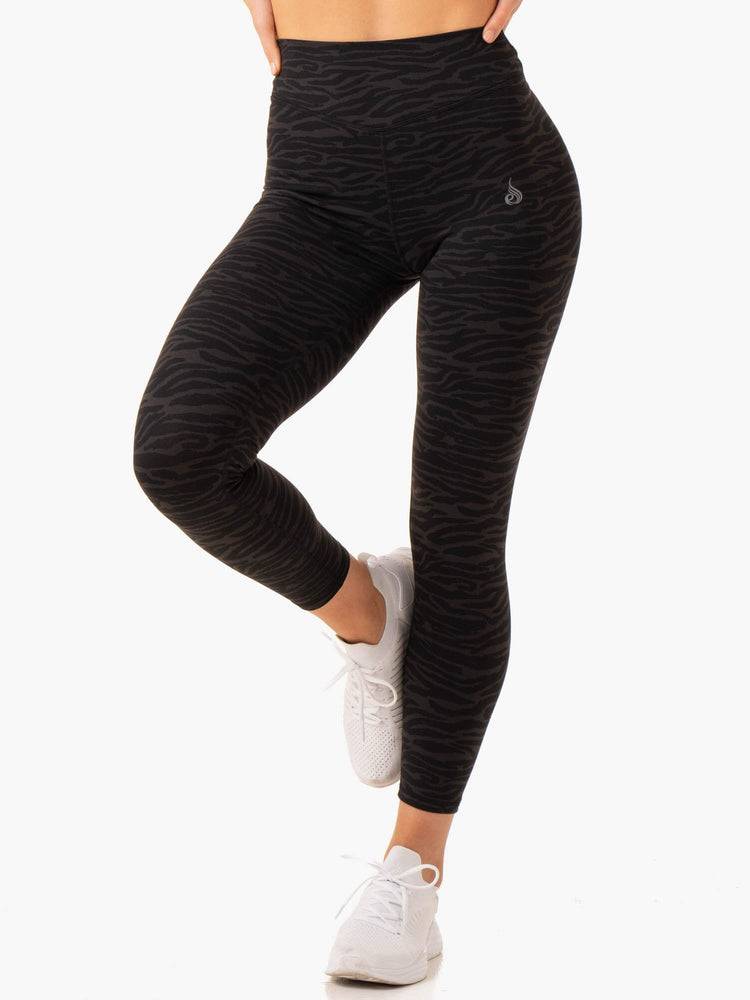 Legginsy Damskie Ryderwear Women Leggings Transform High Waisted Czarne | PL2334KI