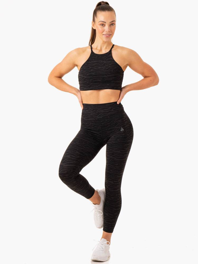 Legginsy Damskie Ryderwear Women Leggings Transform High Waisted Czarne | PL2334KI