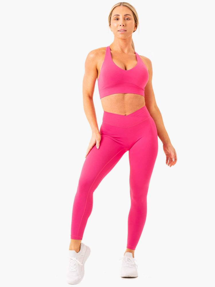 Legginsy Damskie Ryderwear Women Leggings NKD Cross Over Fioletowe | PL2345UT