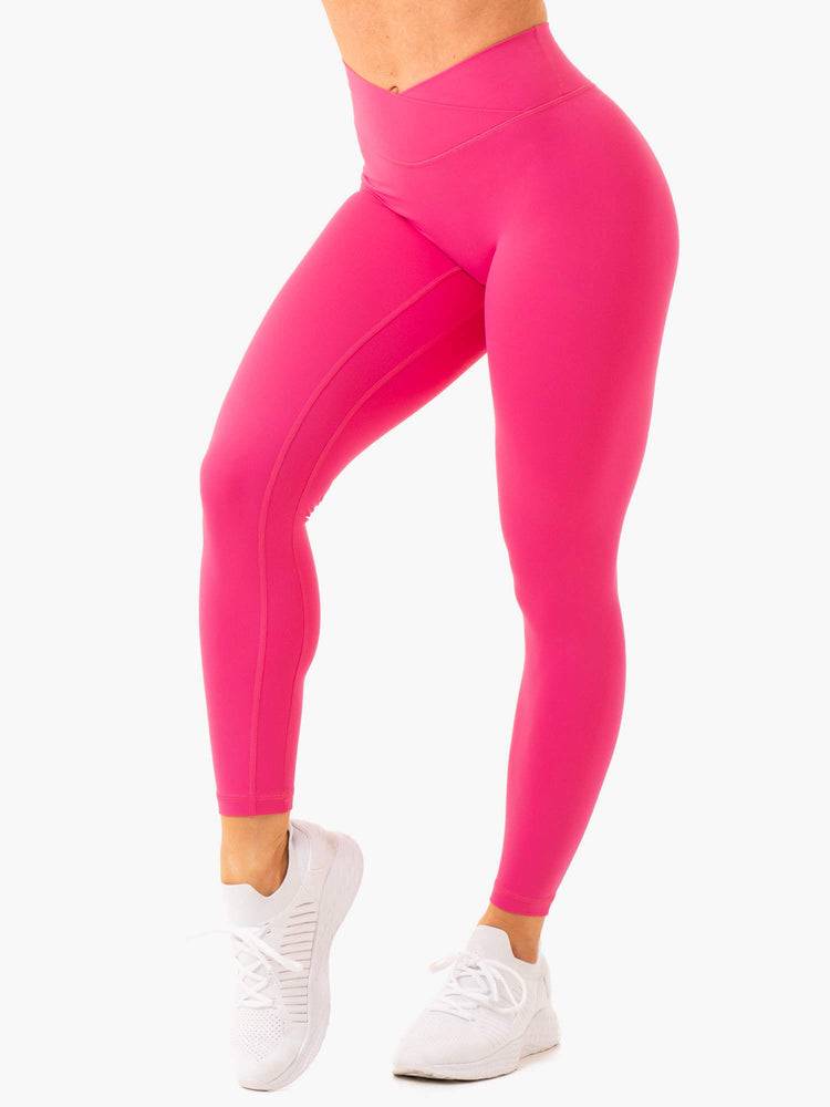 Legginsy Damskie Ryderwear Women Leggings NKD Cross Over Fioletowe | PL2345UT