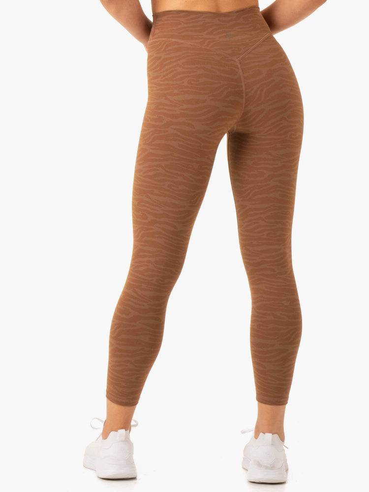 Legginsy Damskie Ryderwear Women Leggings Transform High Waisted Czekolada | PL2349EX