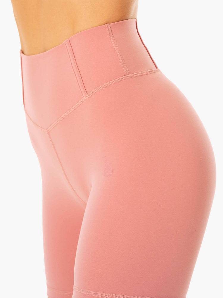 Legginsy Damskie Ryderwear Women Leggings Form Scrunch Bum Różowe | PL2361JJ