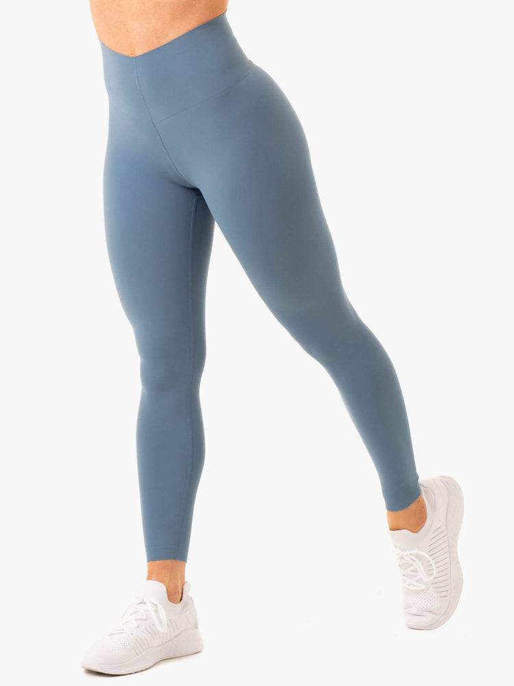 Legginsy Damskie Ryderwear Women Leggings Extend Compression Szare Niebieskie | PL2364FM