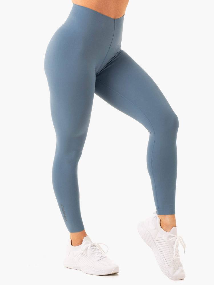 Legginsy Damskie Ryderwear Women Leggings Extend Compression Szare Niebieskie | PL2364FM