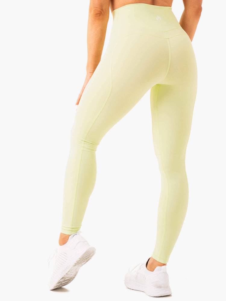 Legginsy Damskie Ryderwear Women Leggings Frequency High Waisted Mięta | PL2377QZ