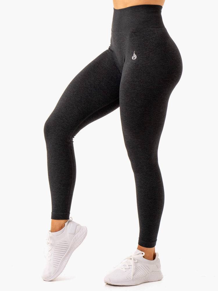 Legginsy Damskie Ryderwear Women Leggings Essential Seamless Czarne | PL2381VD