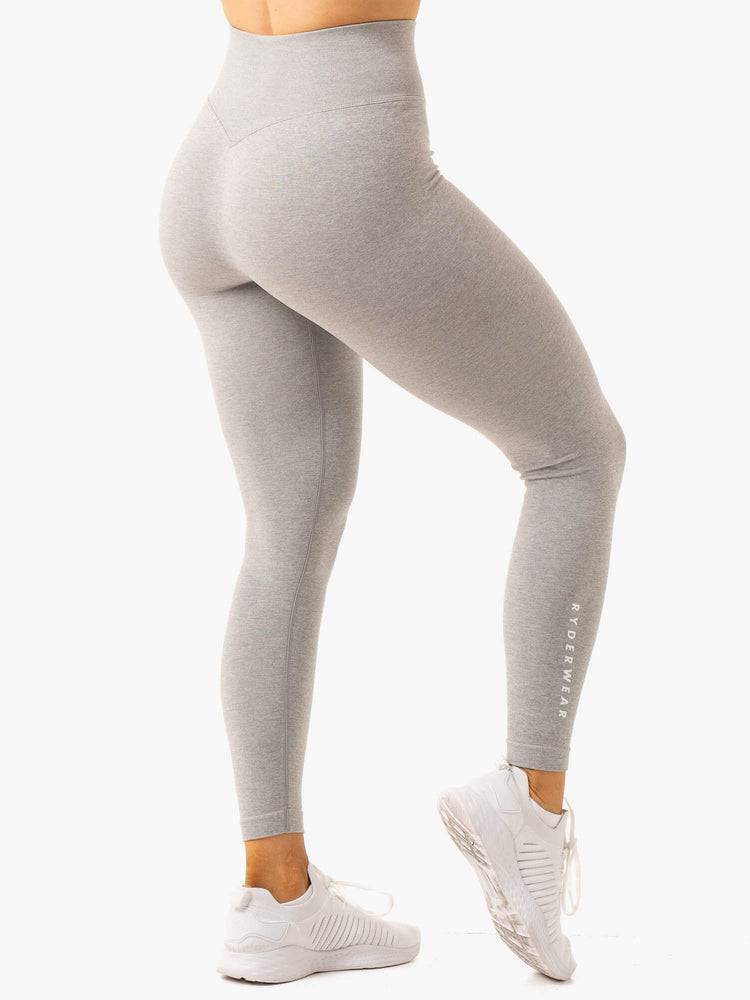 Legginsy Damskie Ryderwear Women Leggings Essential Seamless Głęboka Szare | PL2383XF