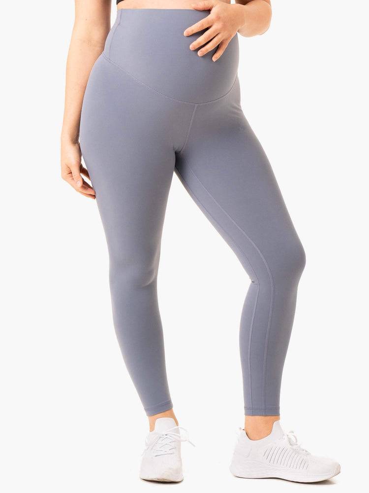 Legginsy Damskie Ryderwear Women Leggings Active Bump Szare Niebieskie | PL2385LH