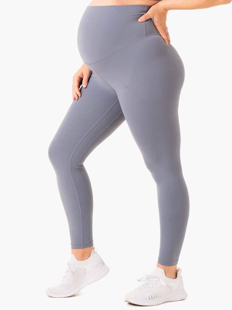 Legginsy Damskie Ryderwear Women Leggings Active Bump Szare Niebieskie | PL2385LH