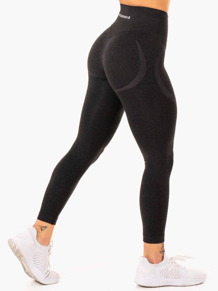 Legginsy Damskie Ryderwear Women Leggings Sculpt Seamless Czarne | PL2391DN