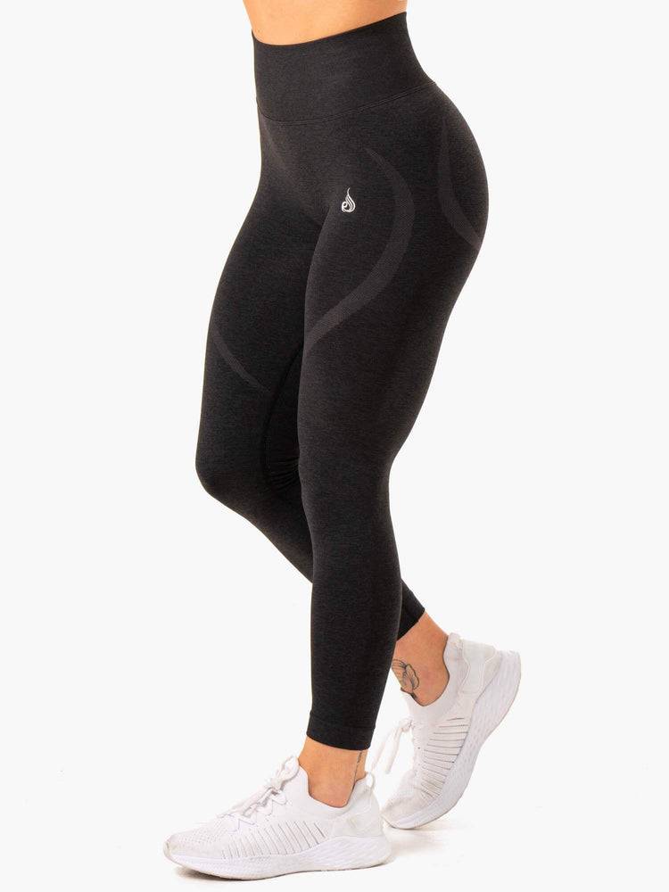 Legginsy Damskie Ryderwear Women Leggings Sculpt Seamless Czarne | PL2391DN