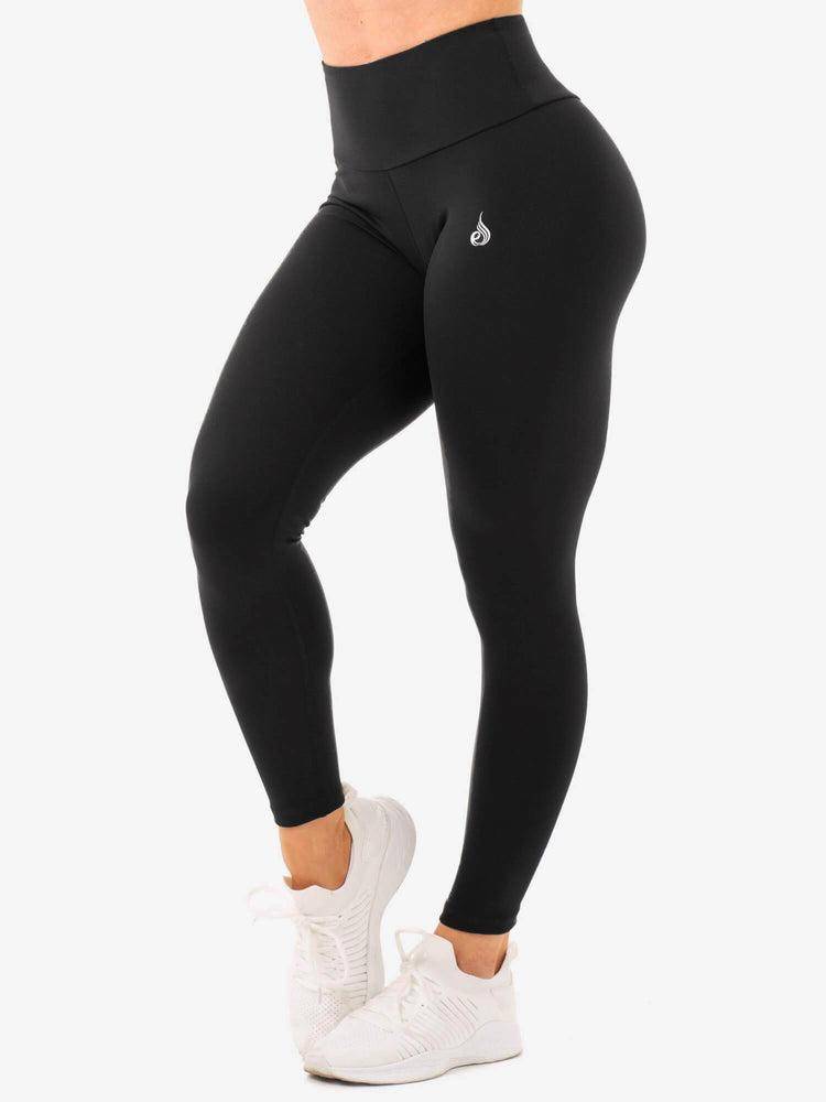 Legginsy Damskie Ryderwear Women Leggings Staples High Waisted Czarne | PL2393AP