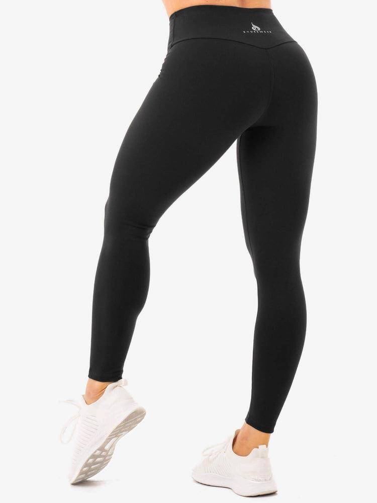 Legginsy Damskie Ryderwear Women Leggings Staples High Waisted Czarne | PL2393AP