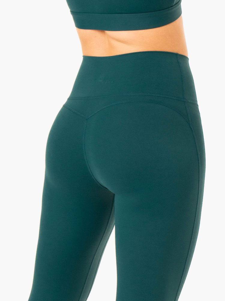 Legginsy Damskie Ryderwear Women Leggings NKD Align Turkusowe | PL2394PQ