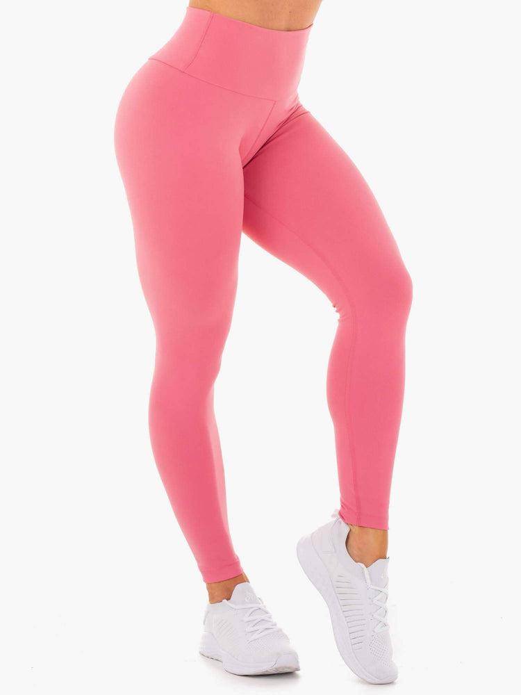 Legginsy Damskie Ryderwear Women Leggings Motion High Waisted Różowe | PL2397UT