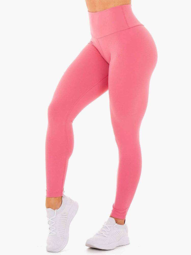 Legginsy Damskie Ryderwear Women Leggings Motion High Waisted Różowe | PL2397UT