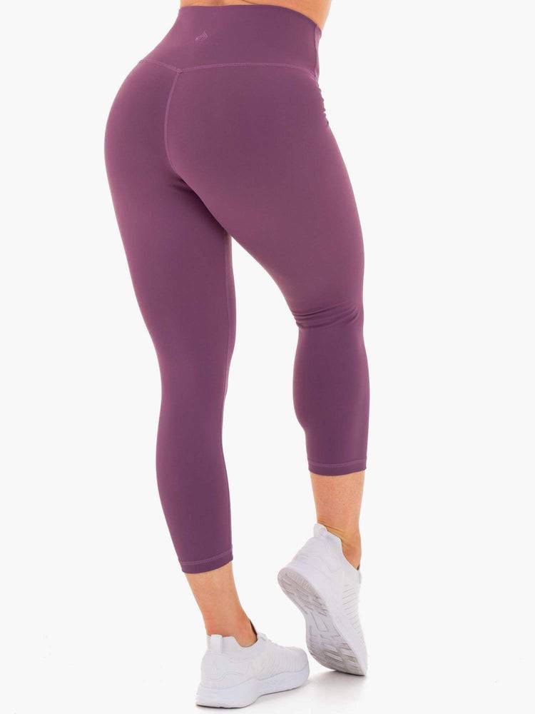 Legginsy Damskie Ryderwear Women Leggings Motion High Waisted 7/8 Fioletowe | PL2411LH