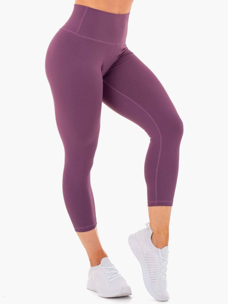 Legginsy Damskie Ryderwear Women Leggings Motion High Waisted 7/8 Fioletowe | PL2411LH