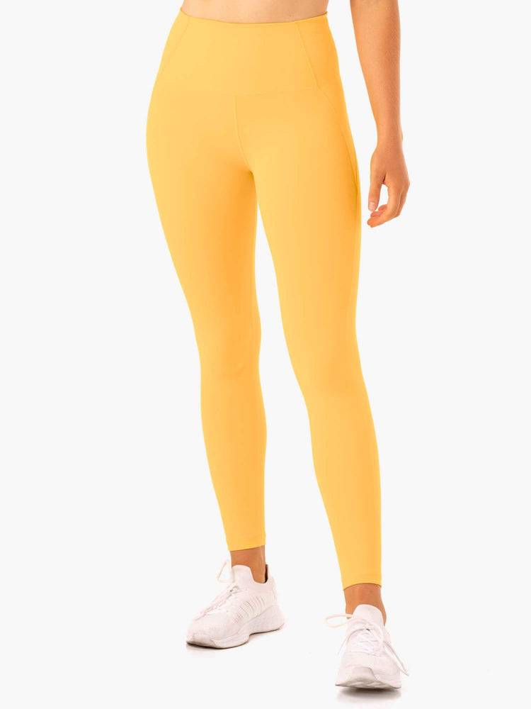 Legginsy Damskie Ryderwear Women Leggings Sola High Waisted Mango | PL2413JJ