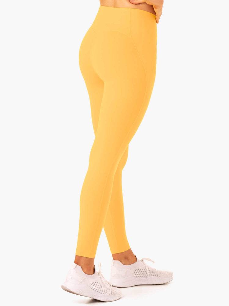 Legginsy Damskie Ryderwear Women Leggings Sola High Waisted Mango | PL2413JJ