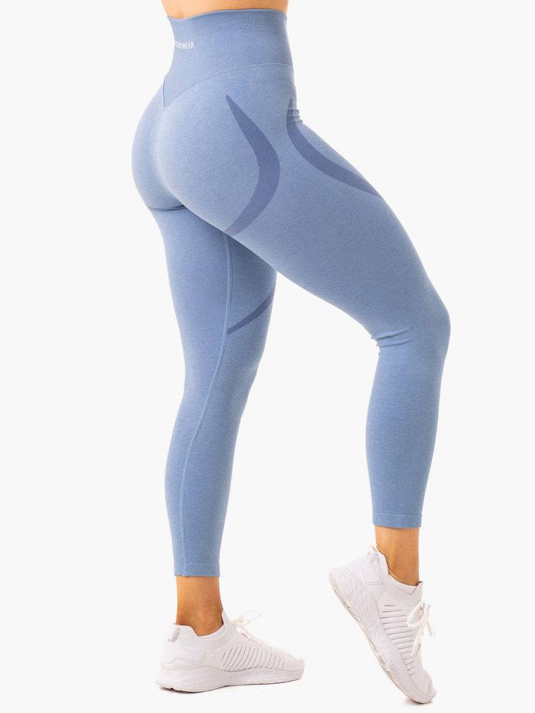 Legginsy Damskie Ryderwear Women Leggings Sculpt Seamless Niebieskie | PL2415GL