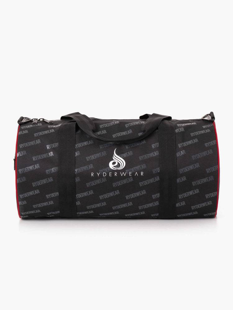 Plecaki Męskie Ryderwear Men Bags Ryderwear Signature Duffle Czarne Czerwone | PL2529TV