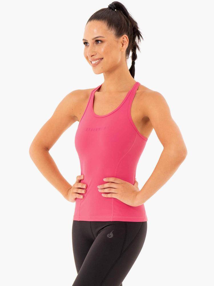 Podkoszulki Damskie Ryderwear Women Tanks Sola Różowe | PL1156GL