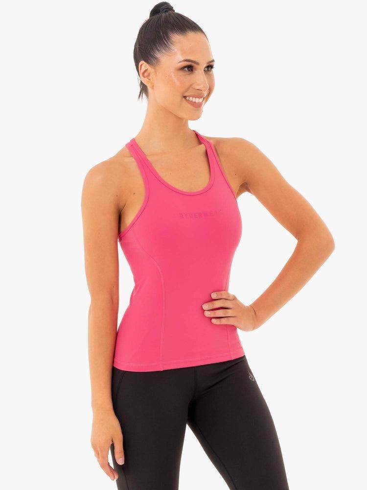 Podkoszulki Damskie Ryderwear Women Tanks Sola Różowe | PL1156GL