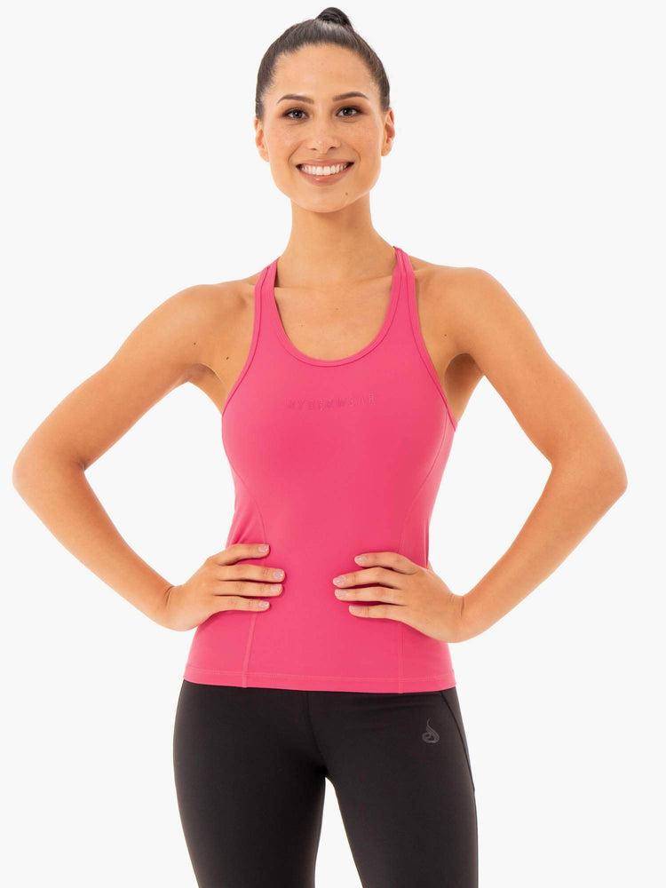 Podkoszulki Damskie Ryderwear Women Tanks Sola Różowe | PL1156GL